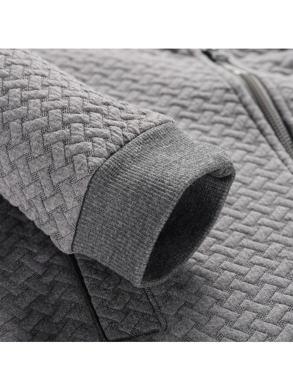 ALPINE PRO Dječja melanž dukserica s kapuljačom ALPINE PRO LELO dk.true gray