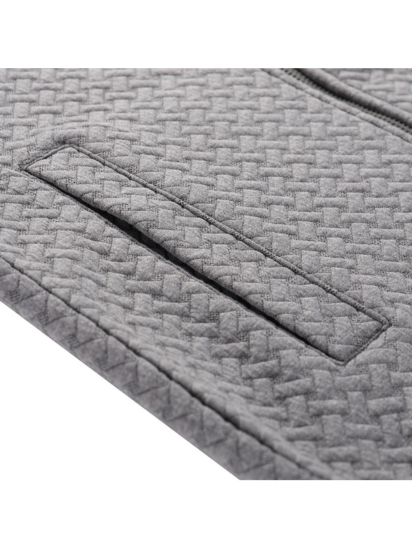 ALPINE PRO Dječja melanž dukserica s kapuljačom ALPINE PRO LELO dk.true gray