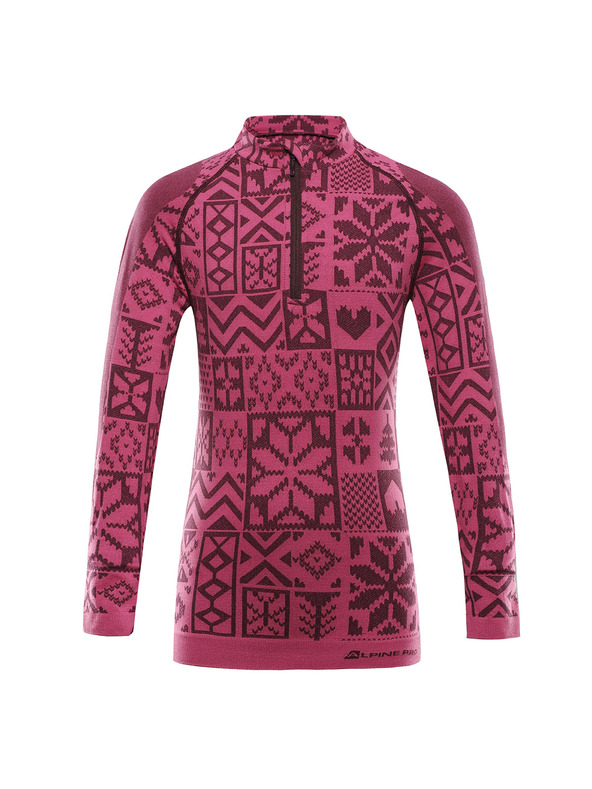 ALPINE PRO Dječja funkcionalna majica ALPINE PRO SEAMO fuchsia fedora