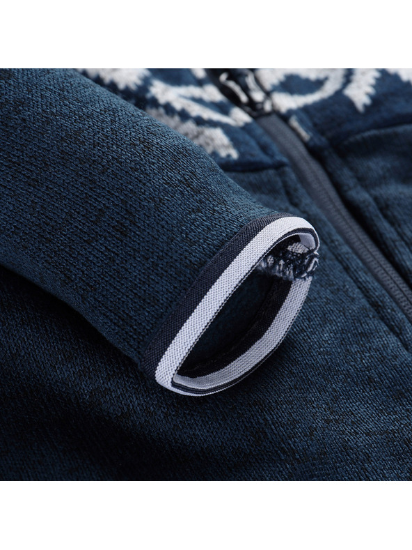 ALPINE PRO Dječji topli džemper s kapuljačom ALPINE PRO NORESO moonlit ocean varijanta pa