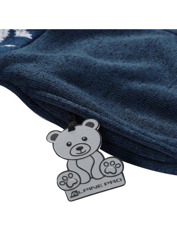 ALPINE PRO Dječji topli džemper s kapuljačom ALPINE PRO NORESO moonlit ocean varijanta pa