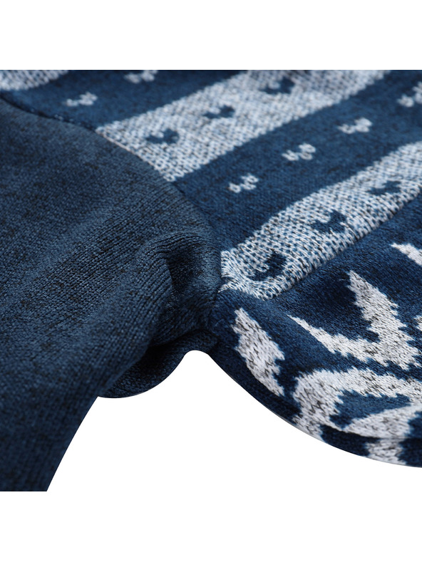 ALPINE PRO Dječji topli džemper s kapuljačom ALPINE PRO NORESO moonlit ocean varijanta pa