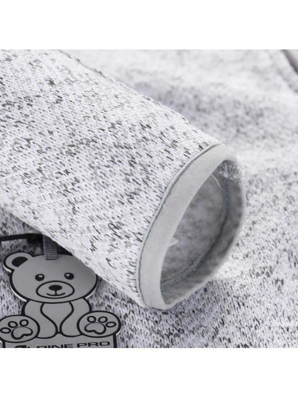 ALPINE PRO Dječji topli džemper s patentom ALPINE PRO ZEGO 2 white