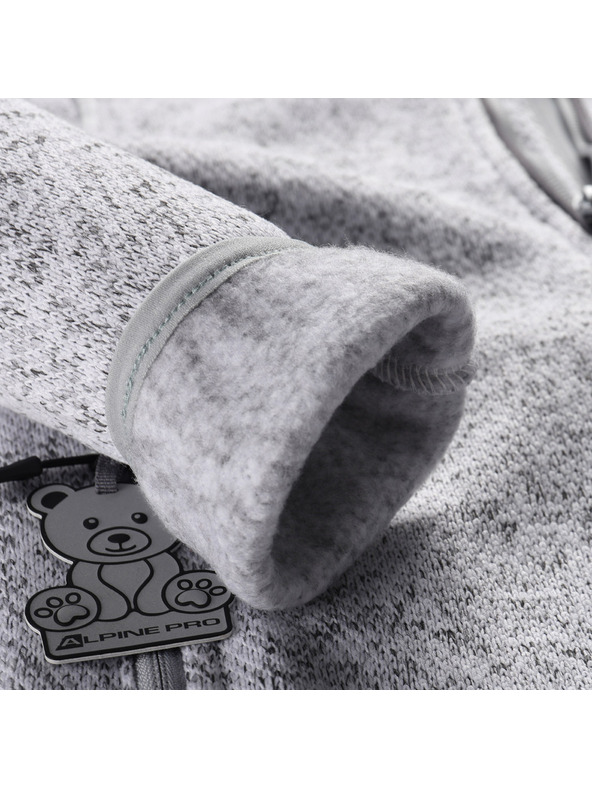 ALPINE PRO Dječji topli džemper s patentom ALPINE PRO ZEGO 2 white