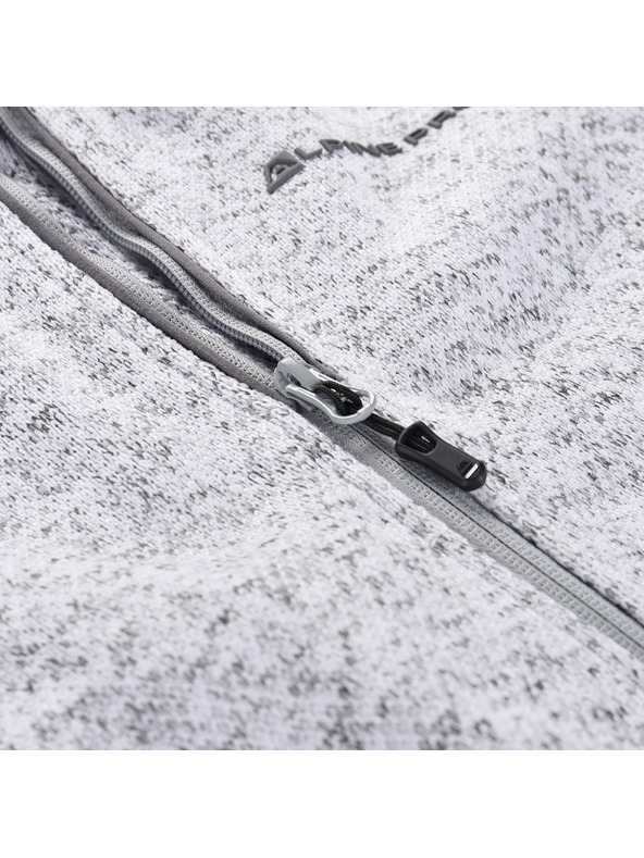 ALPINE PRO Dječji topli džemper s patentom ALPINE PRO ZEGO 2 white