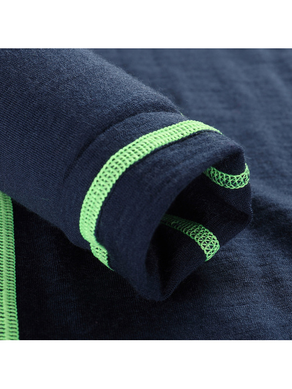 ALPINE PRO Dječja merino majica ALPINE PRO MERENO moonlit ocean varijanta pa