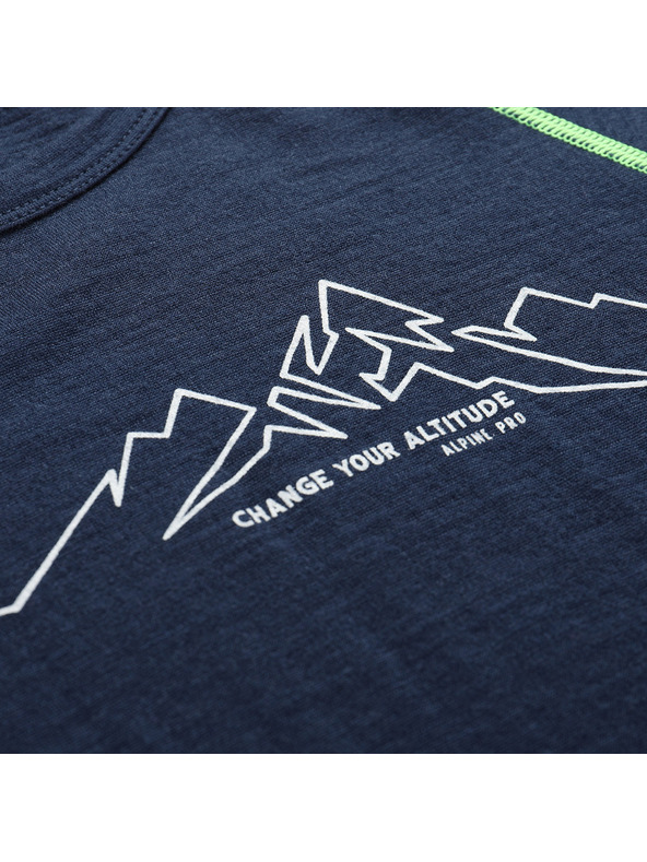 ALPINE PRO Dječja merino majica ALPINE PRO MERENO moonlit ocean varijanta pa