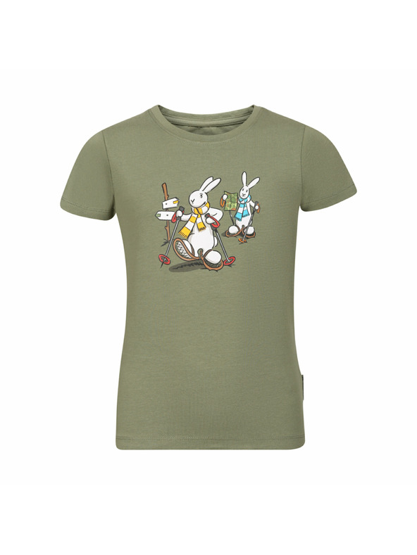 ALPINE PRO Dječja pamučna majica bob i bobek ALPINE PRO BOBBO oil green
