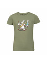 ALPINE PRO Dječja pamučna majica bob i bobek ALPINE PRO BOBBO oil green