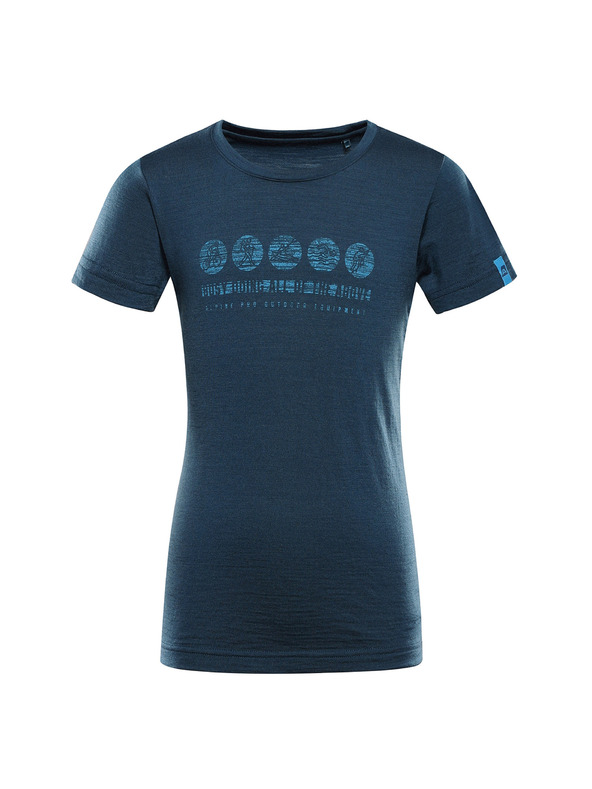 ALPINE PRO Dječja majica od merino vune ALPINE PRO MERENO 2 moroccan