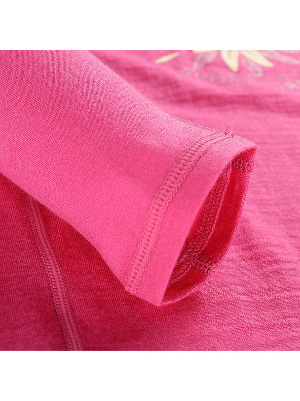 ALPINE PRO Dječja merino majica ALPINE PRO MERENO fuchsia fedora varijanta pb