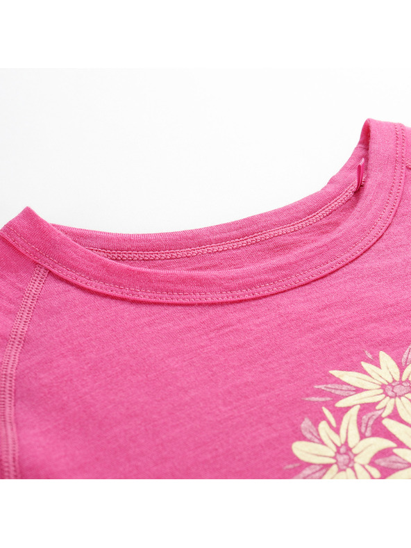 ALPINE PRO Dječja merino majica ALPINE PRO MERENO fuchsia fedora varijanta pb