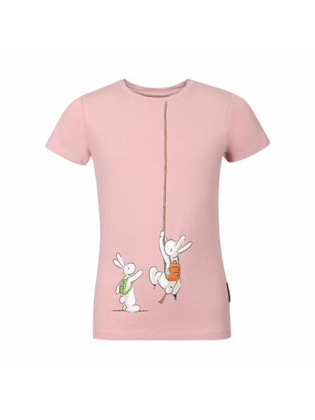 ALPINE PRO Dječja pamučna majica bob i bobek ALPINE PRO BOBBO pale mauve