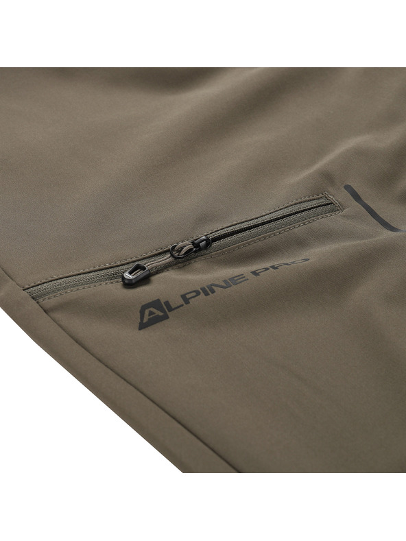 ALPINE PRO Muške softshell capri hlače ALPINE PRO WEDER 2 stone gray