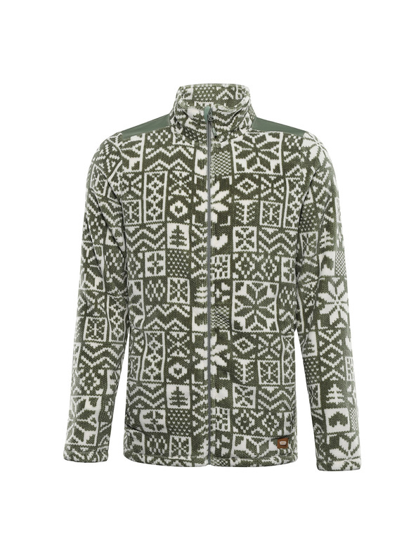 ALPINE PRO Muška flis dukserica sa supratherm ALPINE PRO EFLIN oil green varijanta pa