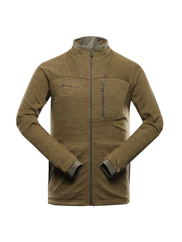 ALPINE PRO Muška brzo sušeća dukserica ALPINE PRO ONNEC 3 turtle green