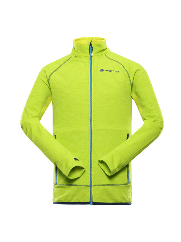 ALPINE PRO Muška brzo sušeća dukserica ALPINE PRO ONNEC lime green