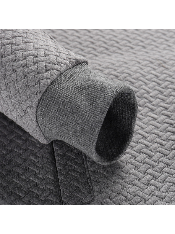 ALPINE PRO Muška dukserica s kapuljačom ALPINE PRO LEL dk.true gray