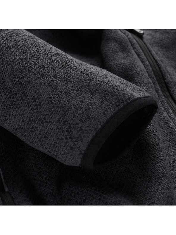 ALPINE PRO Muški topli džemper s patentom ALPINE PRO ZEG 2 black