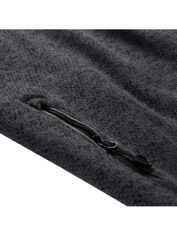 ALPINE PRO Muški topli džemper s patentom ALPINE PRO ZEG 2 black