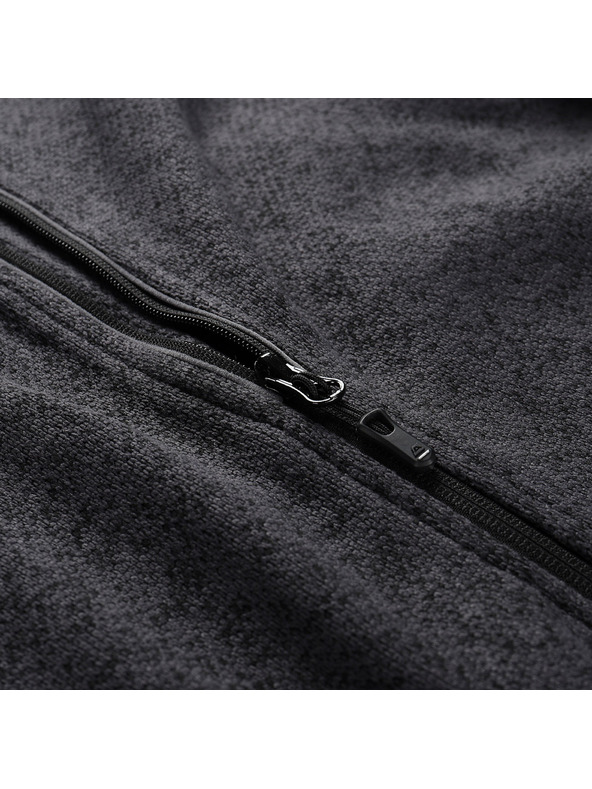 ALPINE PRO Muški topli džemper s patentom ALPINE PRO ZEG 2 black