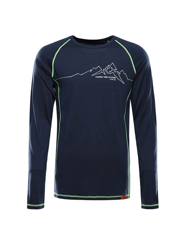 ALPINE PRO Muške merino majice ALPINE PRO MEREN moonlit ocean