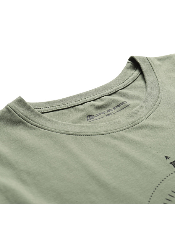 ALPINE PRO Muška pamučna majica ALPINE PRO MOROL oil green varijanta pa