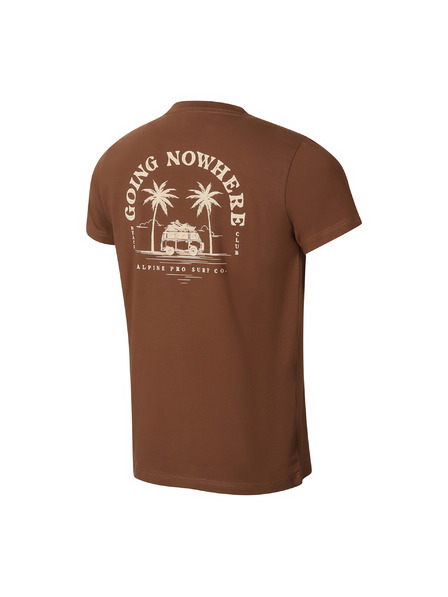 ALPINE PRO Muška pamučna majica ALPINE PRO SUMEK bison varijanta pb