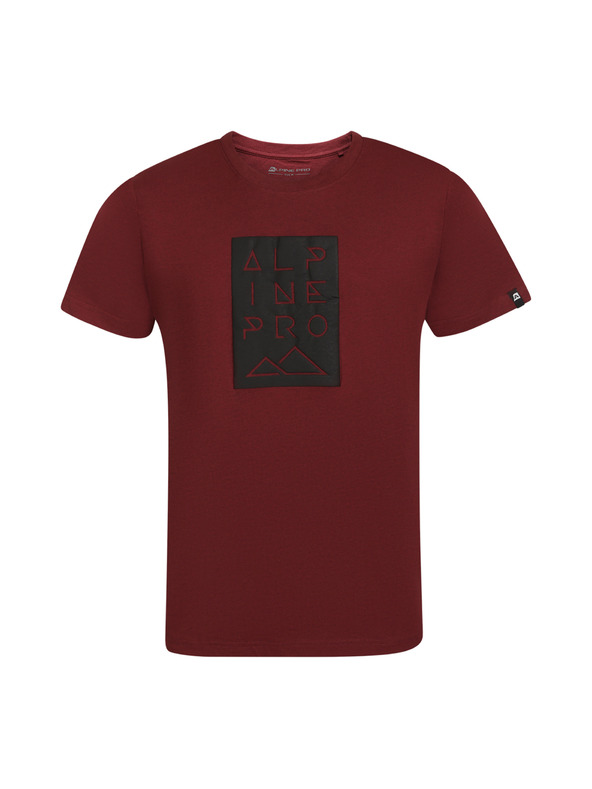 ALPINE PRO Muške majice od materijala otpornog na gužvanje ALPINE PRO NOGER winetasting varijanta pb