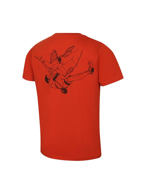 ALPINE PRO Muška majica s cool-dry tretmanom ALPINE PRO GREM 2 red clay varijanta pa