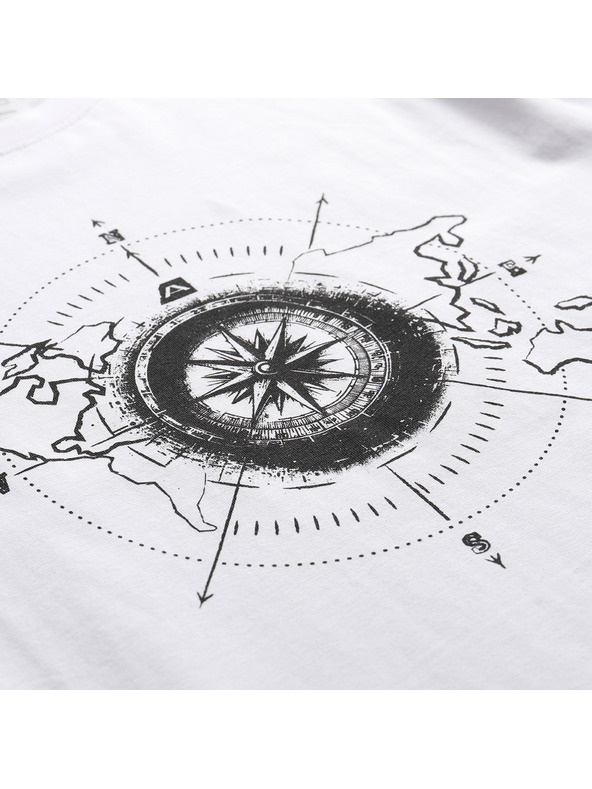 ALPINE PRO Muška pamučna majica ALPINE PRO MOROL white varijanta pa