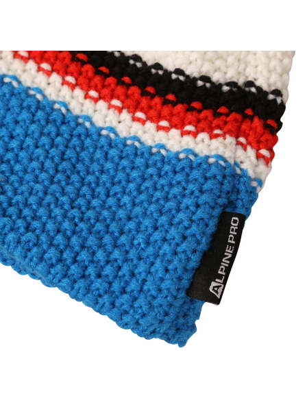 ALPINE PRO Zimska kapa s pompom ALPINE PRO FERR cherry tomato