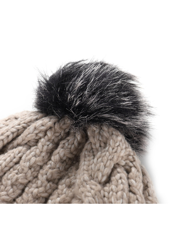 ALPINE PRO Zimska kapa s pompom ALPINE PRO ORGE moonbeam