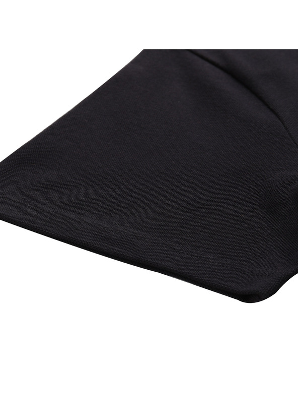 ALPINE PRO Majica s ovratnikom i gumbima ALPINE PRO GERBE black varijanta pa