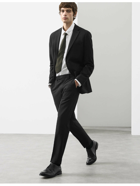 Marks & Spencer Marks & Spencer hlače od mješavine vune blago suženog kroja