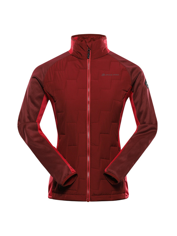 ALPINE PRO Ženska dukserica s merino punjenjem ALPINE PRO JORWA merlot