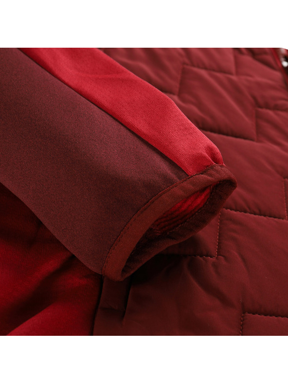 ALPINE PRO Ženska dukserica s merino punjenjem ALPINE PRO JORWA merlot