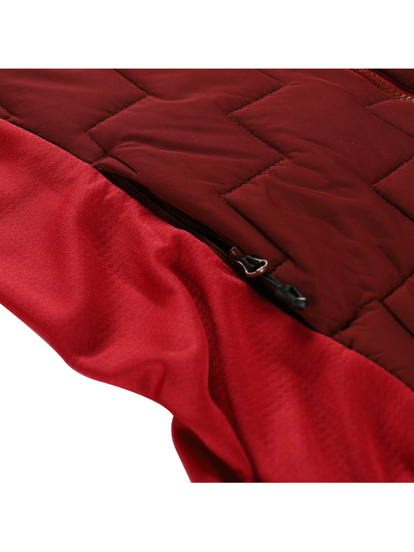 ALPINE PRO Ženska dukserica s merino punjenjem ALPINE PRO JORWA merlot