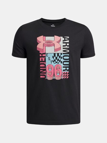 Under Armour Dječja majica Under Armour UA B LOGO WM COLLAGE SS-BLK