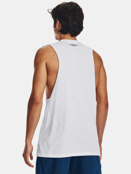 Under Armour Muška majica bez rukava Under Armour UA LEFT CHEST CUT OFF TANK-WHT