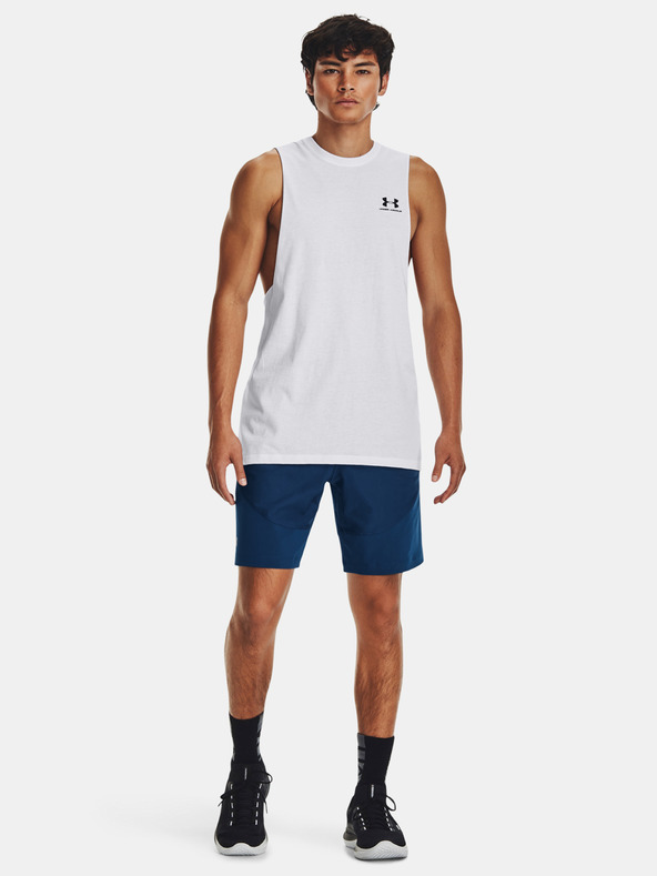 Under Armour Muška majica bez rukava Under Armour UA LEFT CHEST CUT OFF TANK-WHT