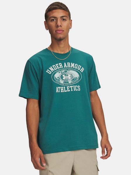 Under Armour Muška majica Under Armour UA M 60/40S ARMOR GLOBE SS-GRN