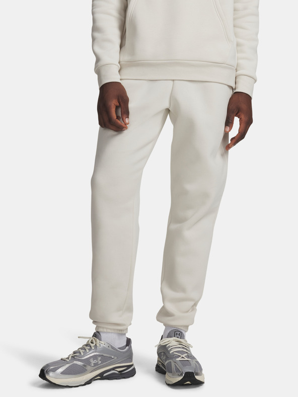 Under Armour Muške trenirke Under Armour UA Icon Fleece Jogger-WHT