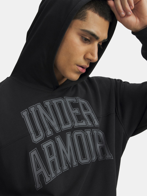 Under Armour Muška dukserica Under Armour UA Rival LW Graphic Hoodie-BLK