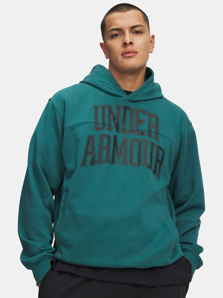 Under Armour Muška dukserica Under Armour UA Rival LW Graphic Hoodie-GRN