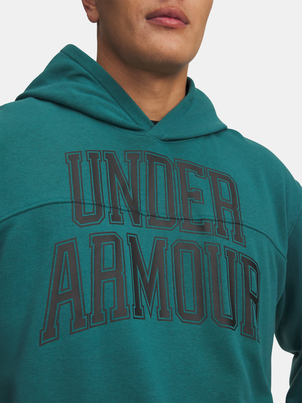 Under Armour Muška dukserica Under Armour UA Rival LW Graphic Hoodie-GRN