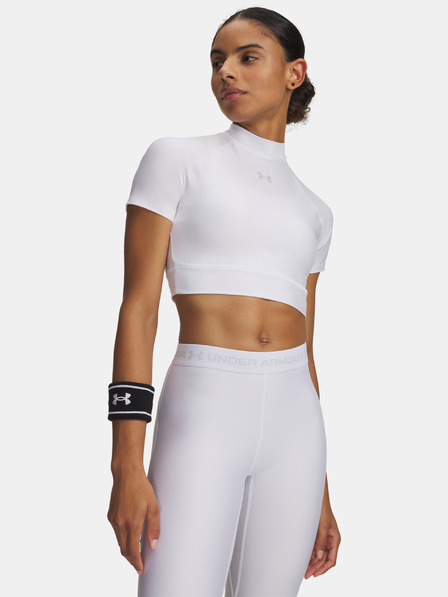Under Armour Ženska majica Under Armour HeatGear Crop Mock SS-BIJ