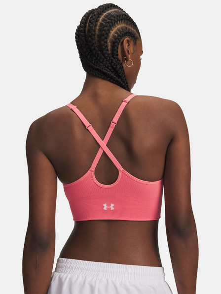 Under Armour Ženski grudnjak Under Armour Vanish Seamless Low Bra-RUŽ