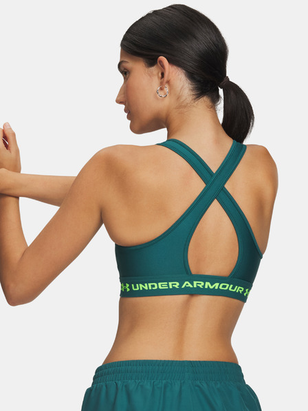 Under Armour Ženski grudnjak Under Armour Crossback Mid Bra-GRN
