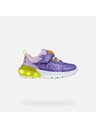 Geox Ljubičaste djevočke osvjetljene tenisice Geox Activart Illuminus